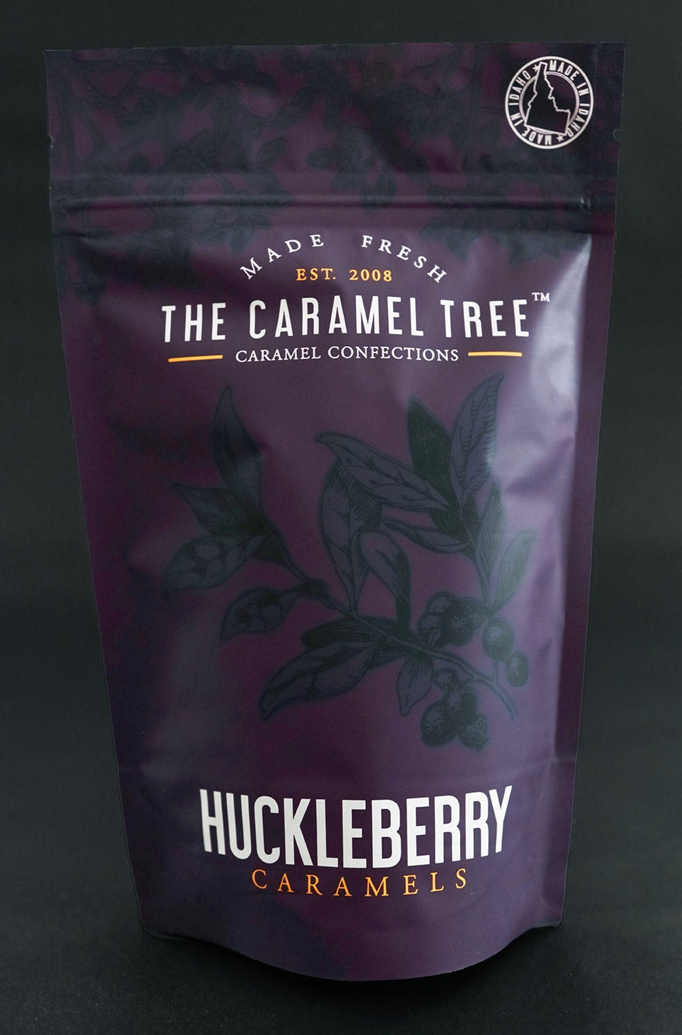 THE CARAMEL TREE HUCKLEBERRY CARAMELS POUCH