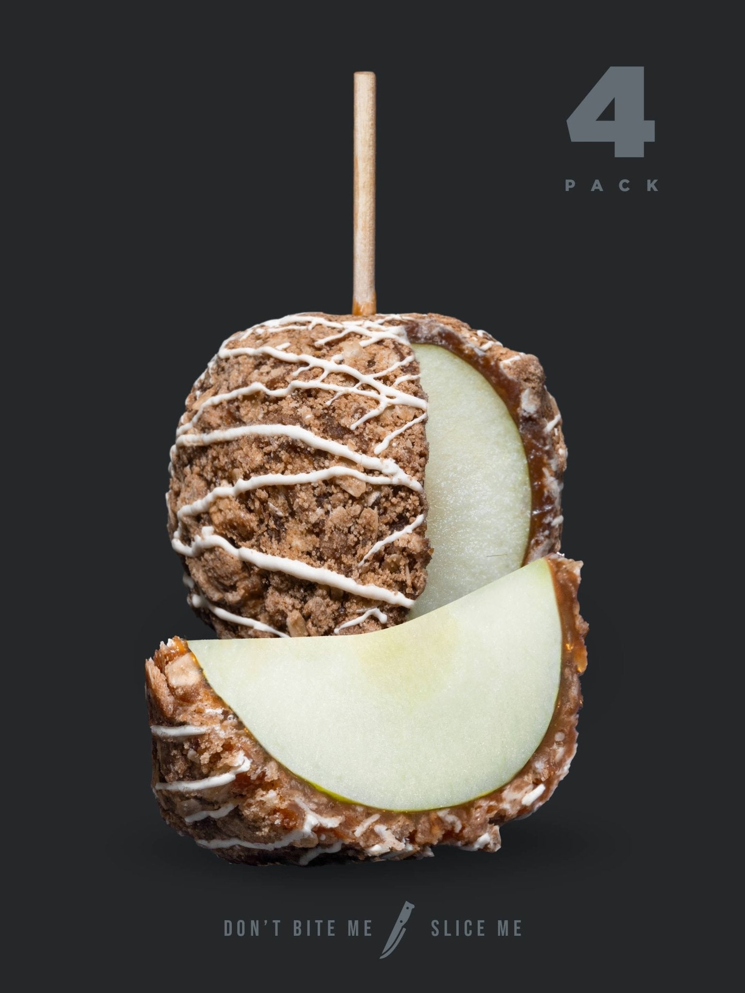 Gourmet Caramel Apple - Apple Crisp (4 - Pack) - The Caramel Tree