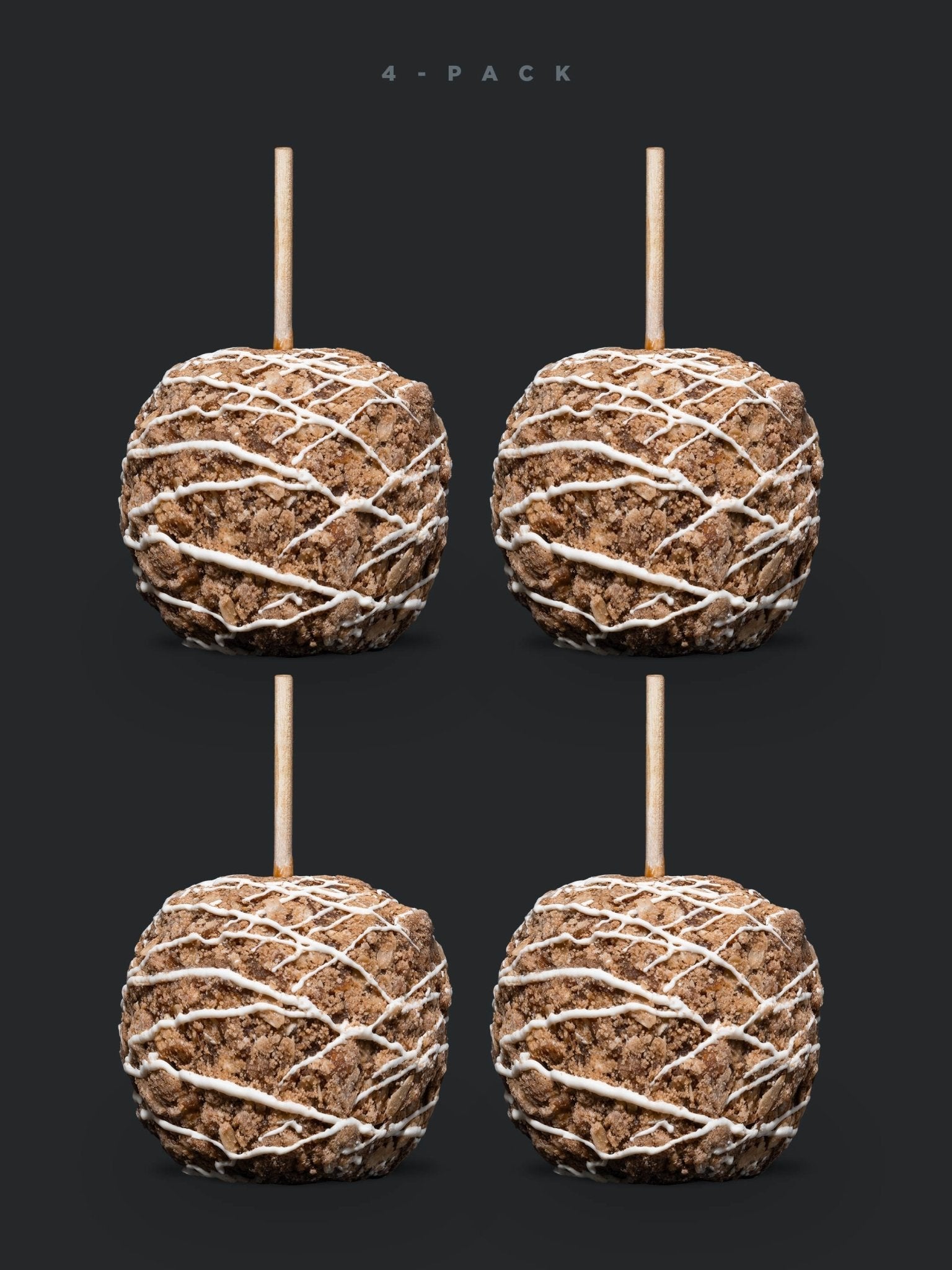 Gourmet Caramel Apple - Apple Crisp (4 - Pack) - The Caramel Tree