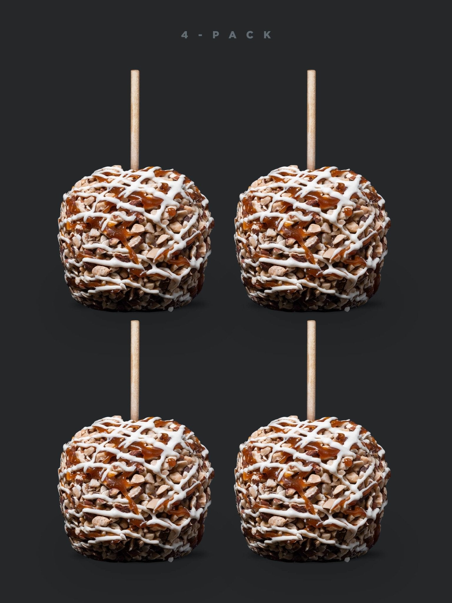 Gourmet Caramel Apple - Toasted Almond (4 - Pack) - The Caramel Tree