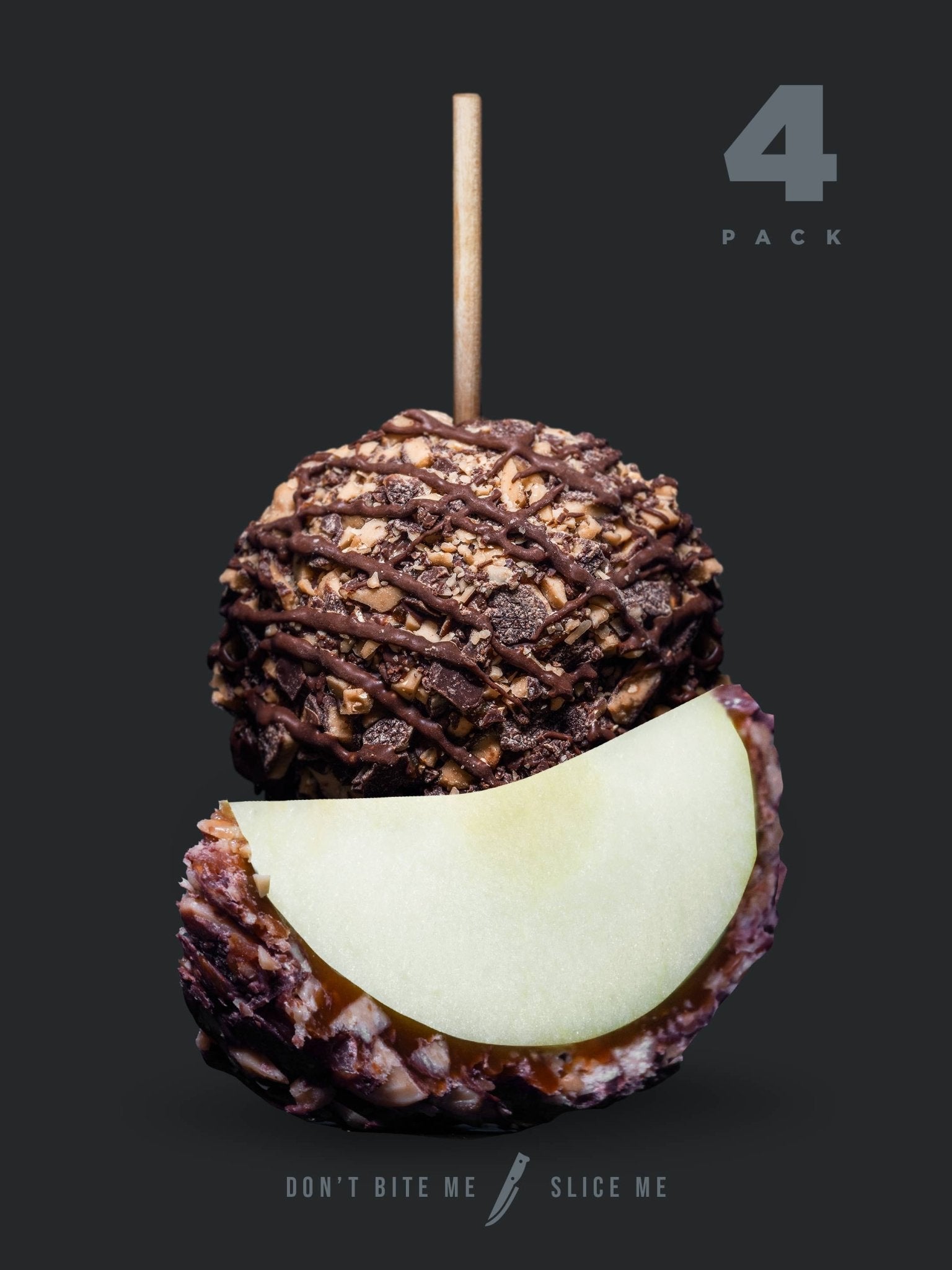 Gourmet Caramel Apple - Toffee (4 - Pack) - The Caramel Tree