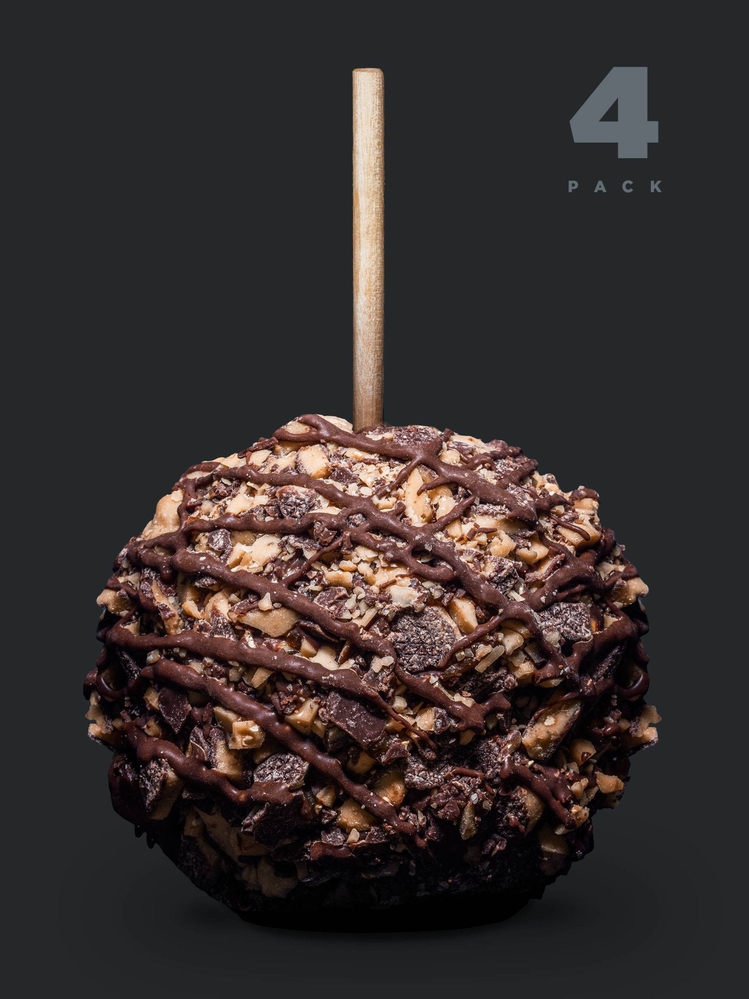 Gourmet Caramel Apple - Toffee (4 - Pack) - The Caramel Tree