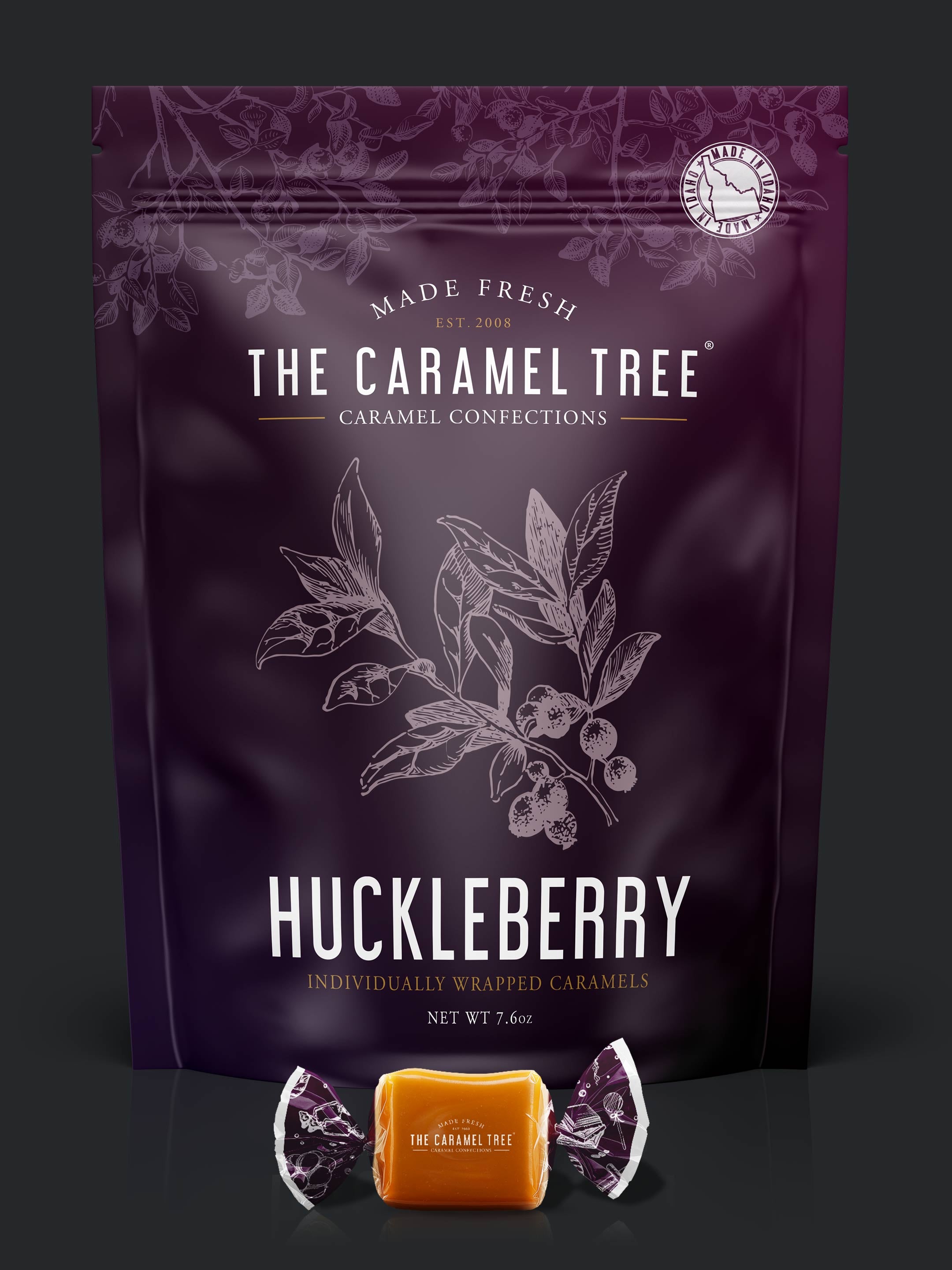 Huckleberry Caramel Pouch 7.6oz