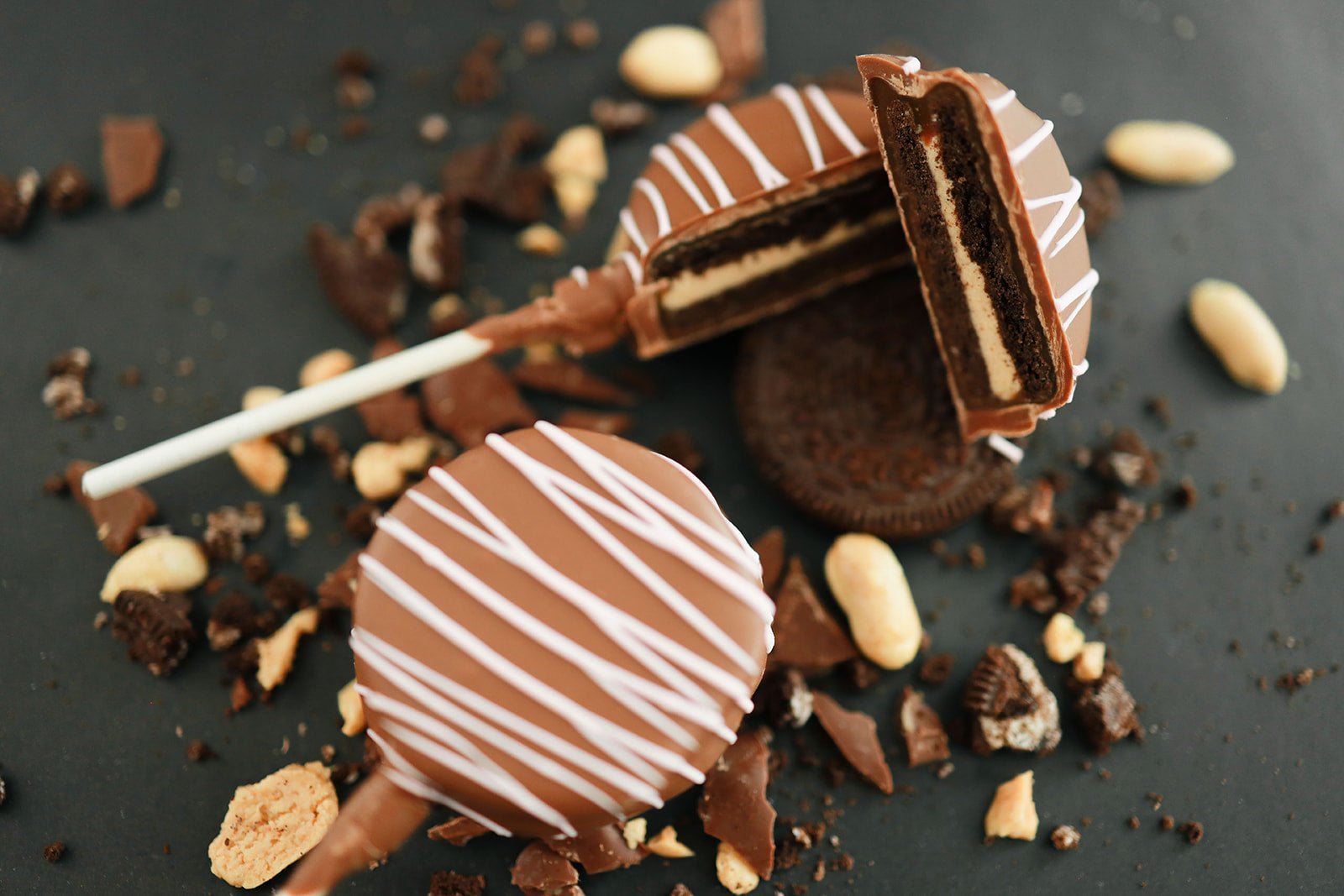 Caramel and Chocolate Dipped Oreos - 12 Pack - The Caramel Tree