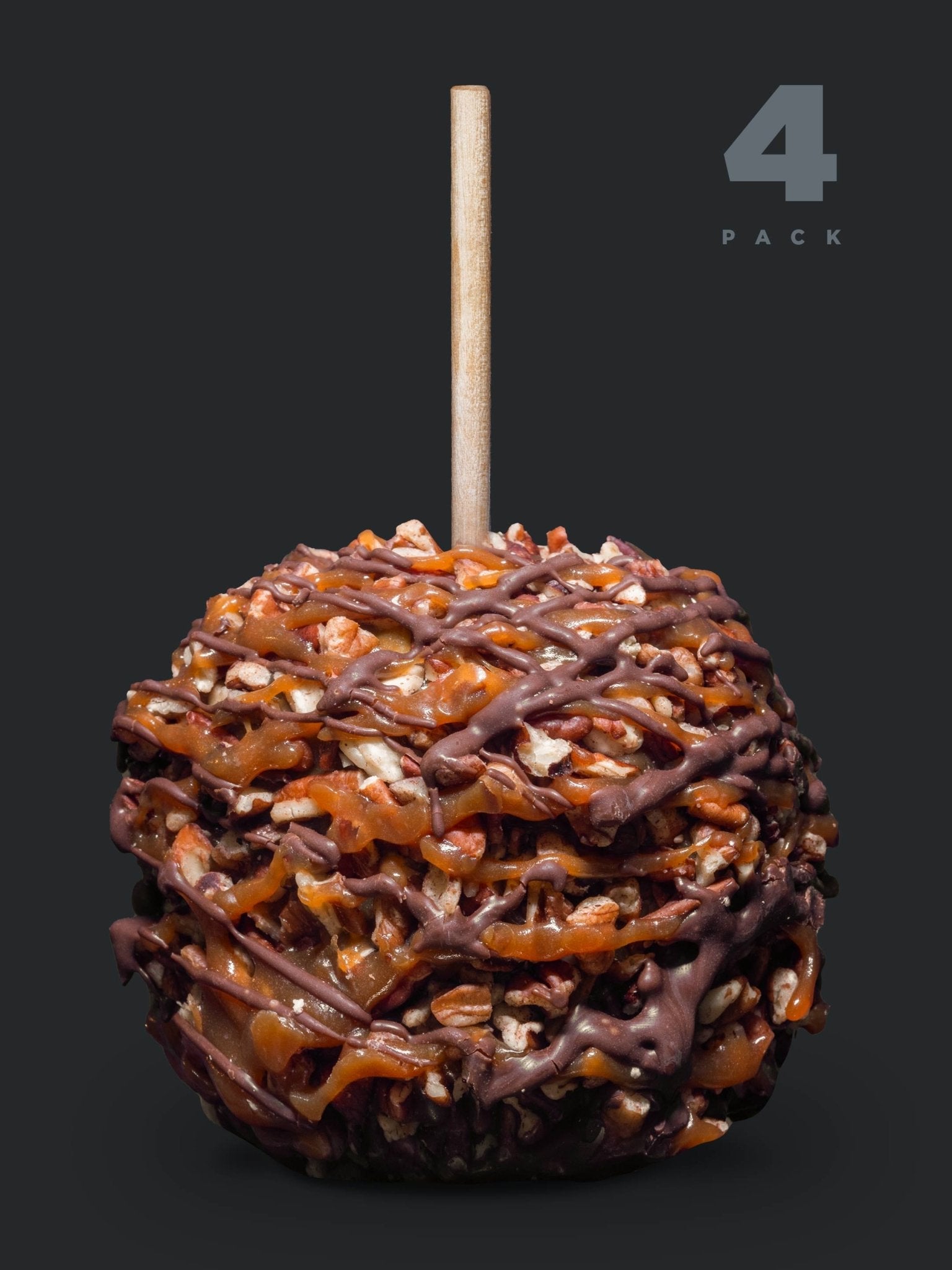 Pecan Turtle Gourmet Caramel Apple 4-Pack | The Caramel Tree®