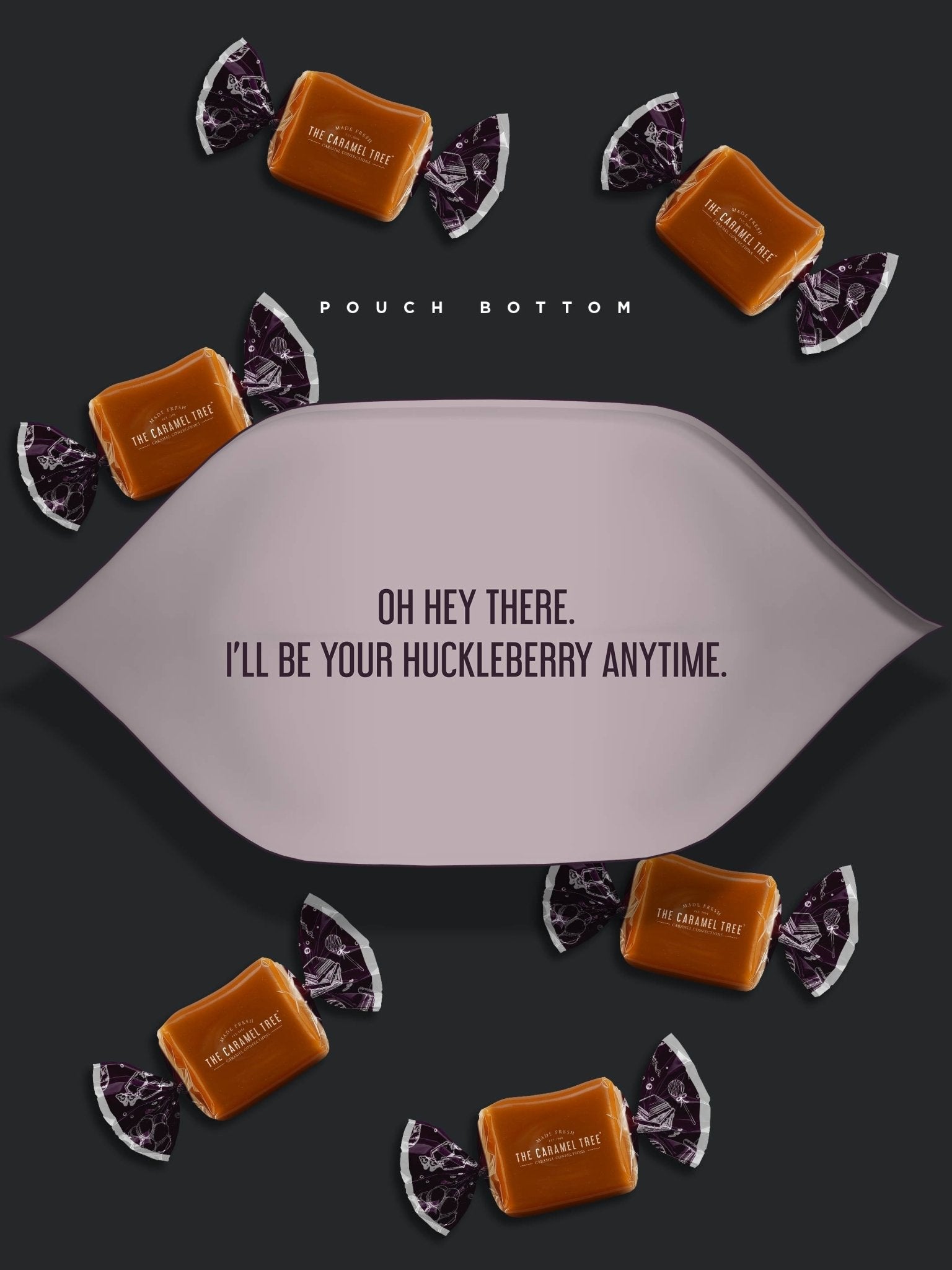 Huckleberry Caramel Pouch 7.6oz - The Caramel Tree