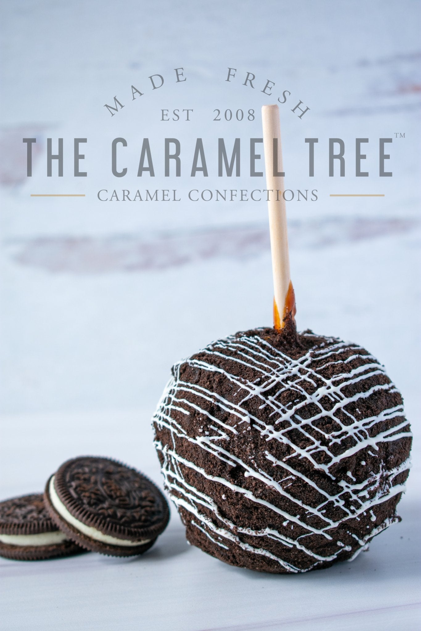 Oreo Caramel Apple - The Caramel Tree