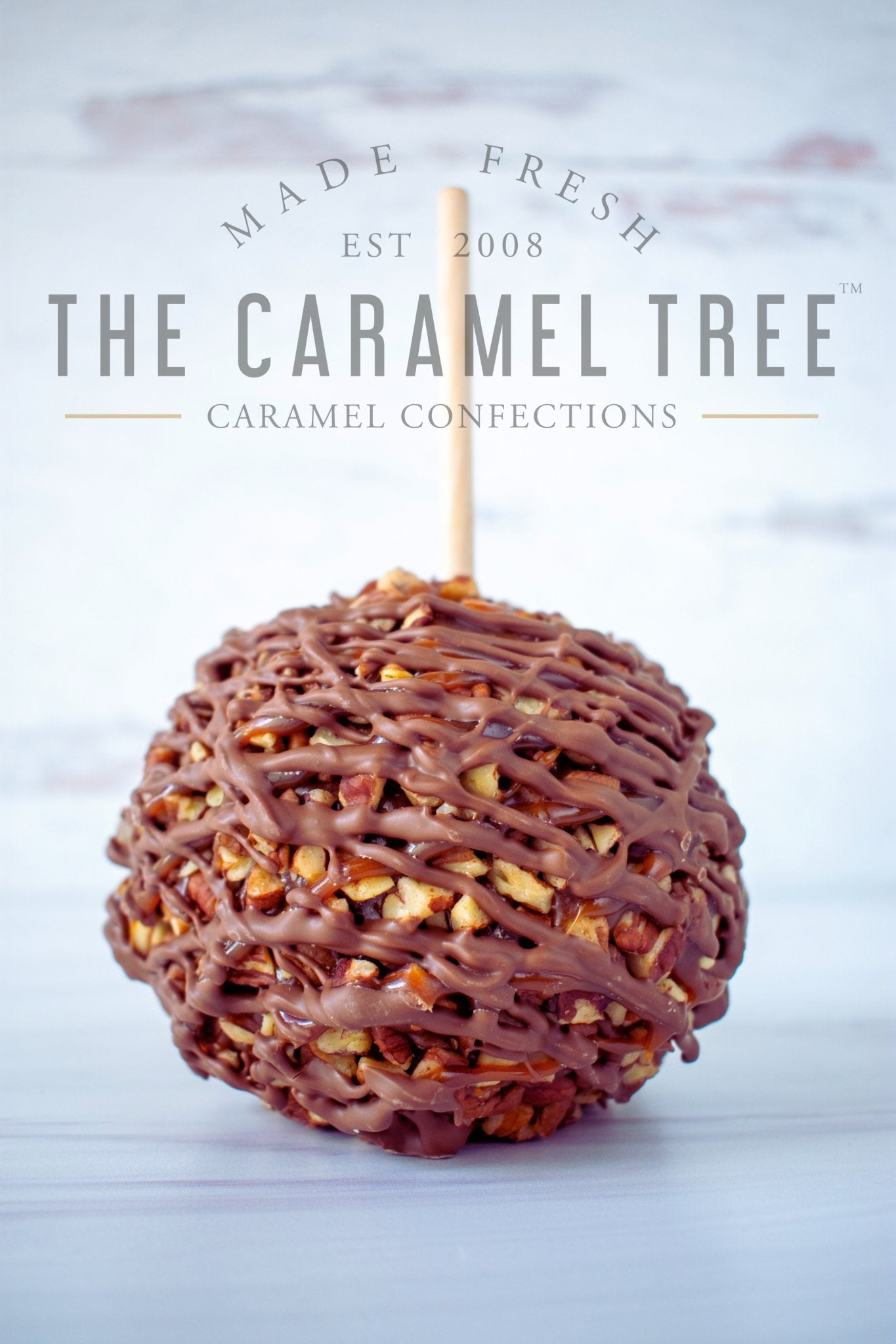 Pecan Turtle Caramel Apple - The Caramel Tree