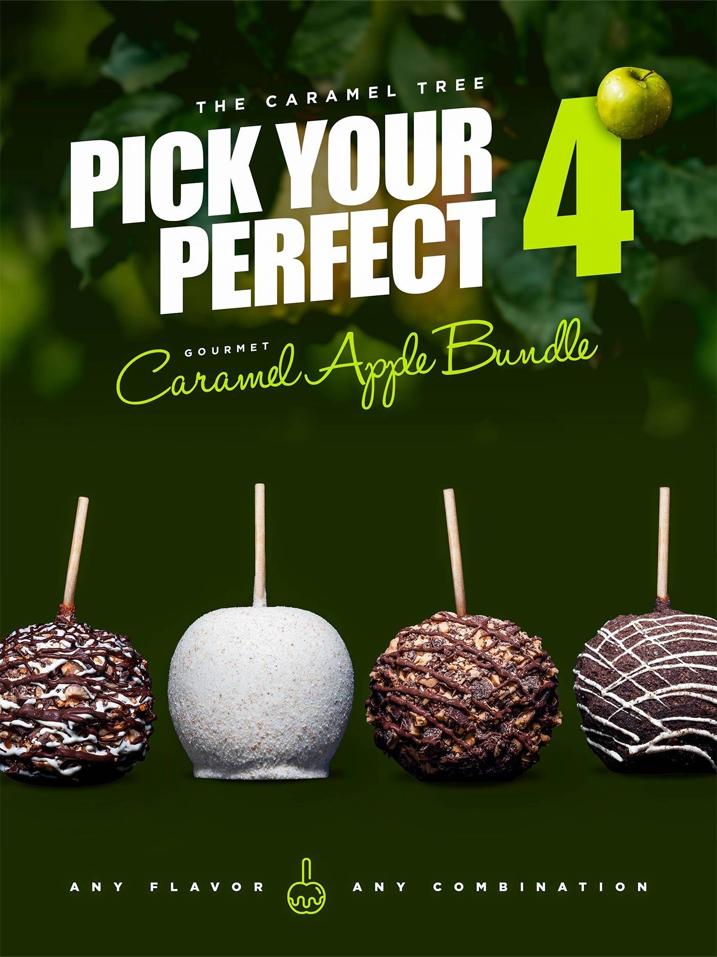 Pick Your Perfect 4 - Gourmet Caramel Apple Bundle - The Caramel Tree